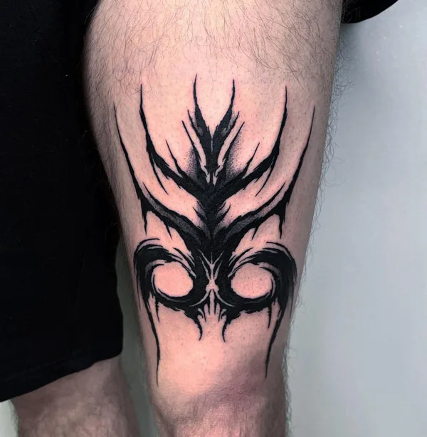 Tribal gothic tattoo