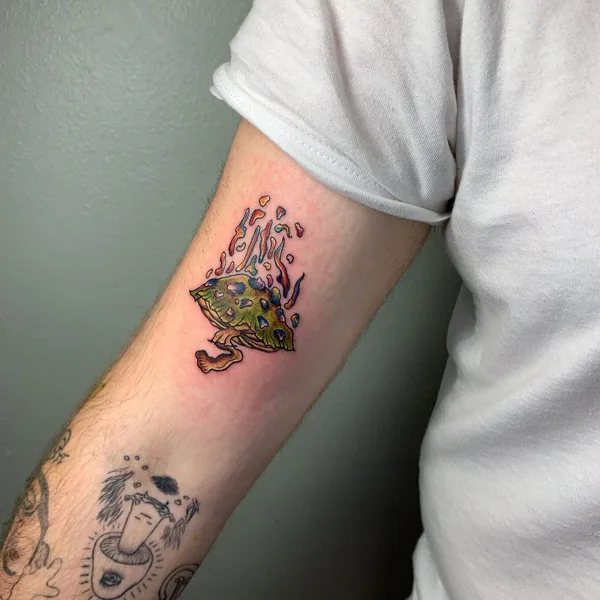 Trippy Mushroom Tattoo 1