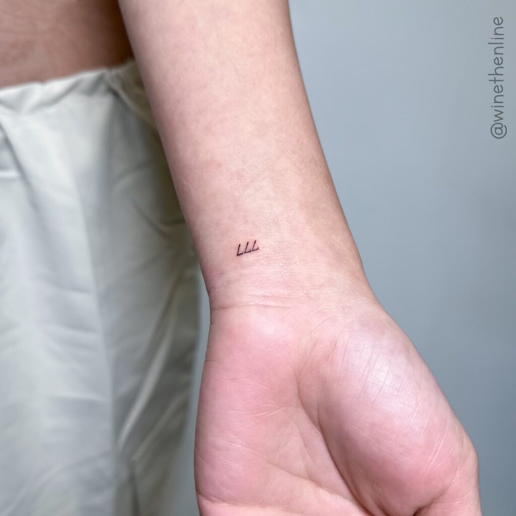 Ultra-Place 777 Number Tattoo with Fineline Elegance: Mystical Wrist Whispers 