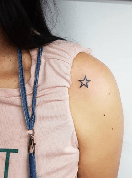 Unique Single star unshaded star