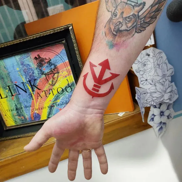 Vegeta Symbol Tattoo