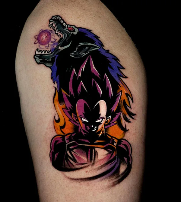 Great Ape Vegeta Tattoo