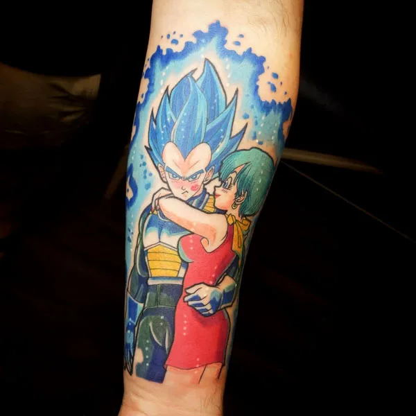 Vegeta and Bulma Tattoo