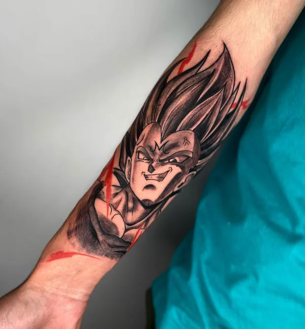 Vegeta Tattoo 86