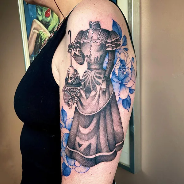 Victorian gothic tattoo
