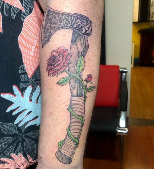Viking Axe Tattoo 2