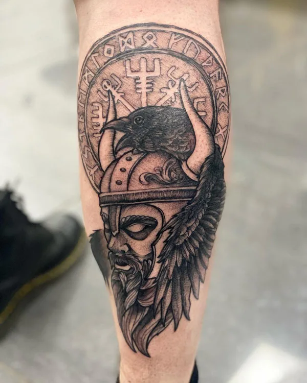 Viking Calf Tattoo