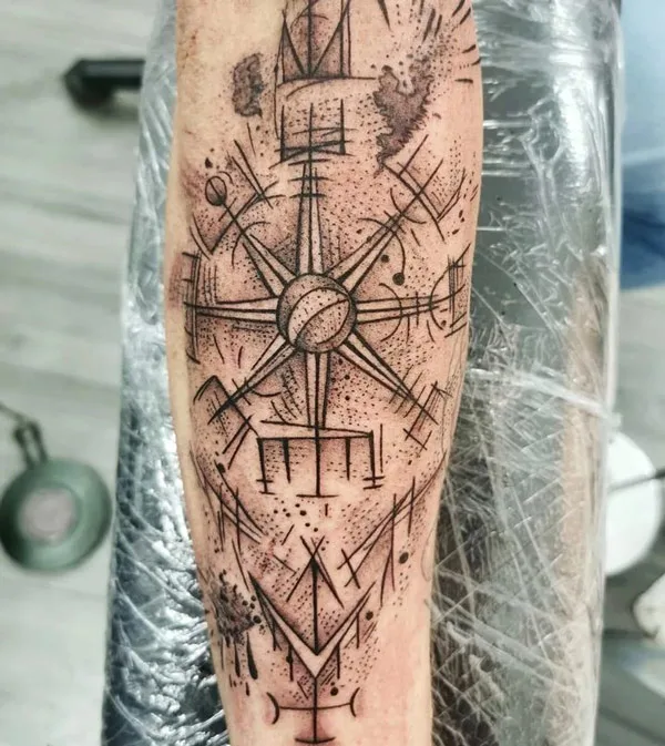 Viking Compass Tattoo 1