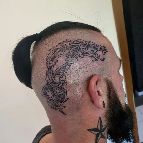 Viking Head Tattoo 2