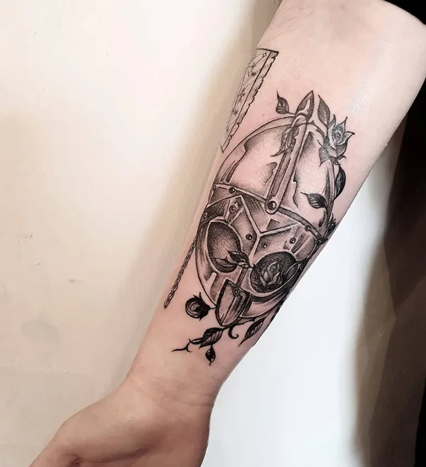 Viking Helmet Tattoo 1