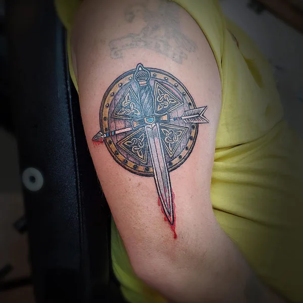 Viking Shield Tattoo 1