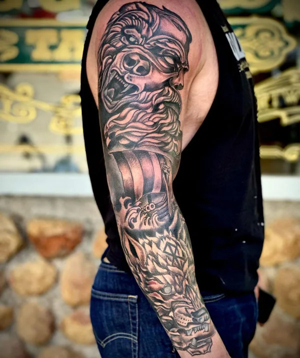 Viking Sleeve Tattoo 2