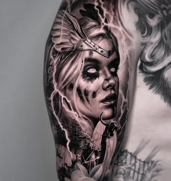 Viking Valkyrie Tattoo 1