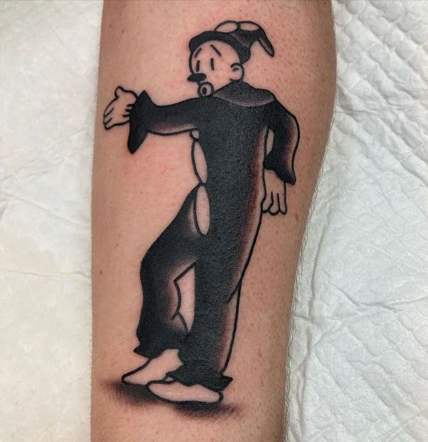 Vintage Clown Tattoo