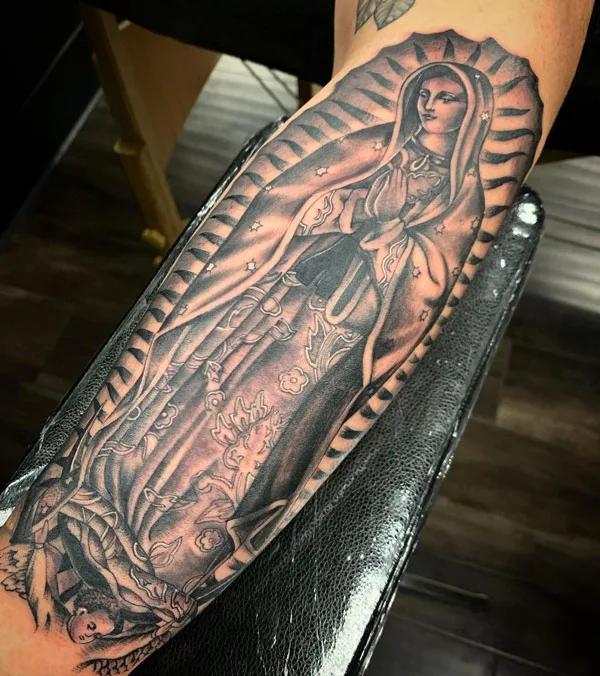 Virgin Mary of Guadalupe Tattoo 1