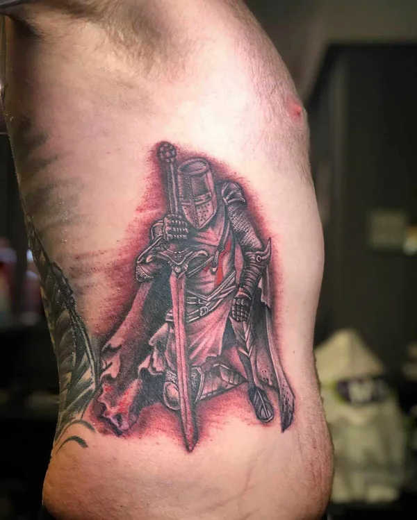 Warrior Rib Tattoo