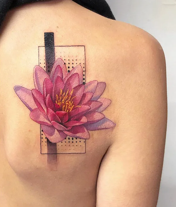 Water lily tattoo 52