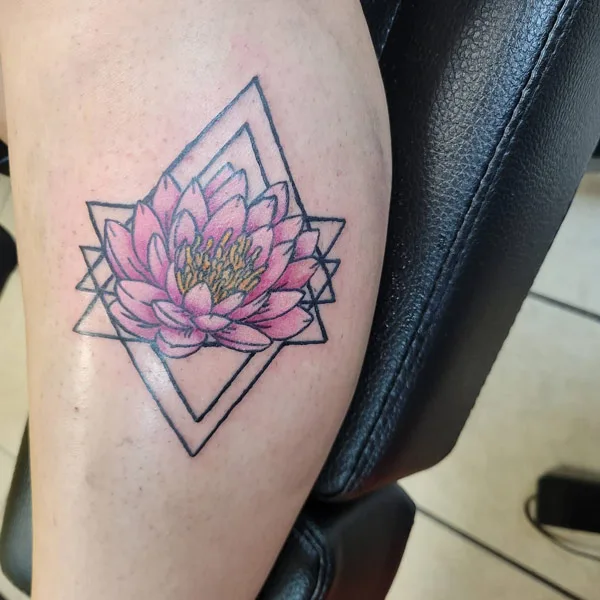 Water lily tattoo 54