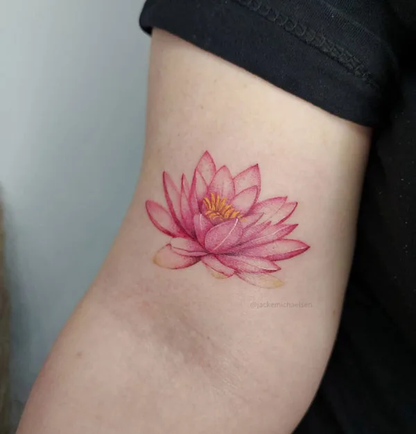 Water lily tattoo 55