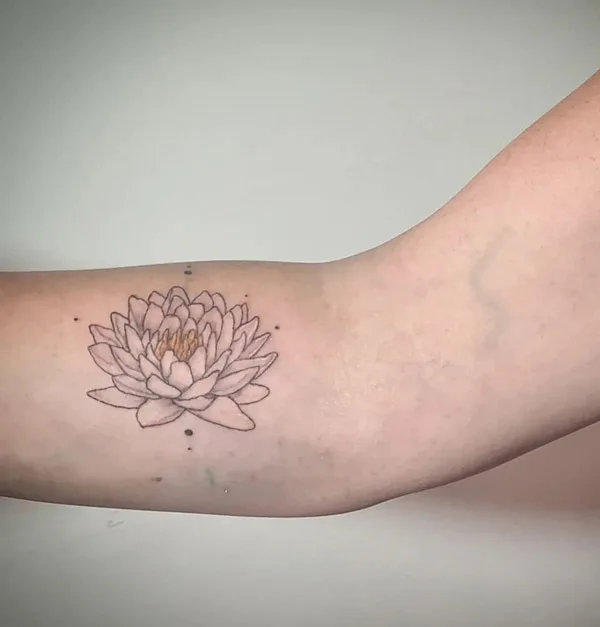 Water lily tattoo 58