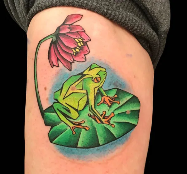 Water lily tattoo 61