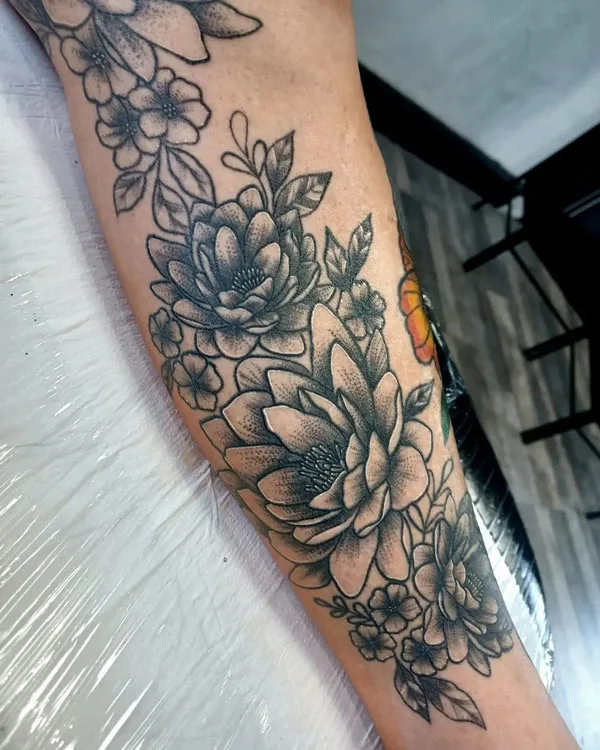 Water lily tattoo 65