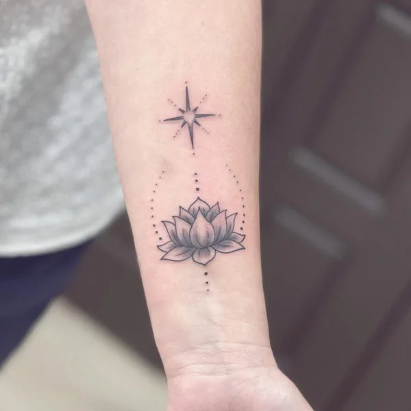 Water lily tattoo 67