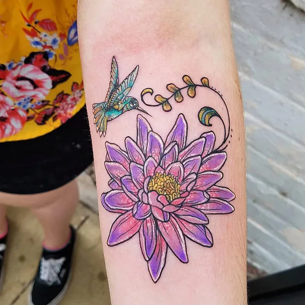 Water lily tattoo 7