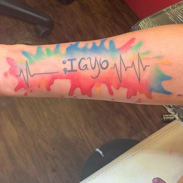 Watercolor IGY6 Tattoo