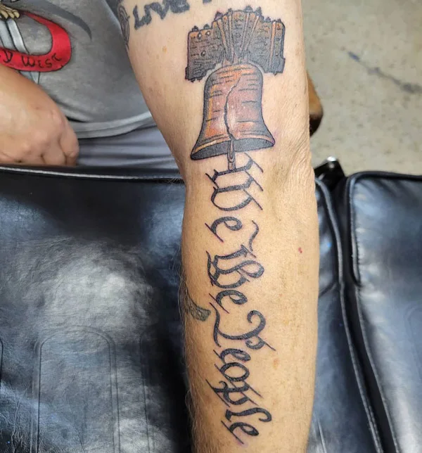 We The People Liberty Bell Tattoo 1