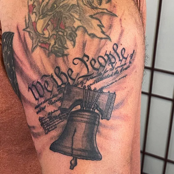 We The People Liberty Bell Tattoo 2