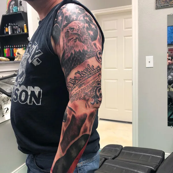 We The People Sleeve Tattoo 1