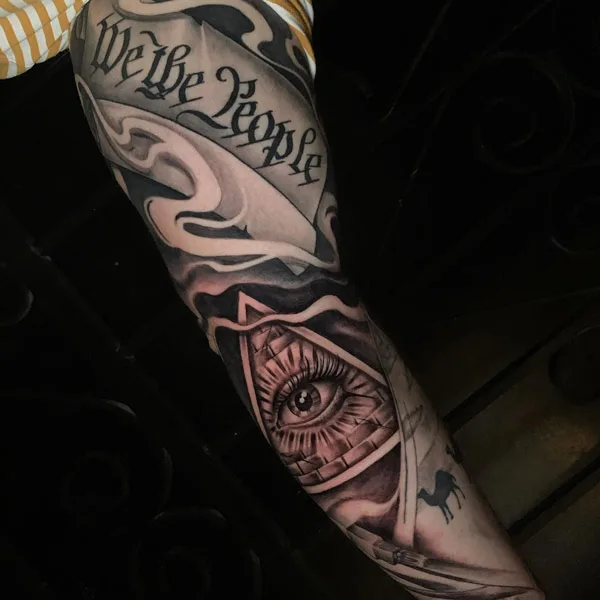 We The People Sleeve Tattoo 3