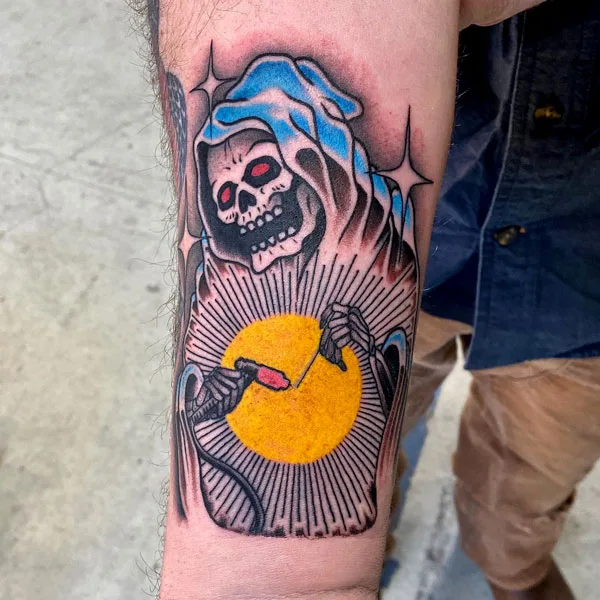 Welding Skull Tattoo