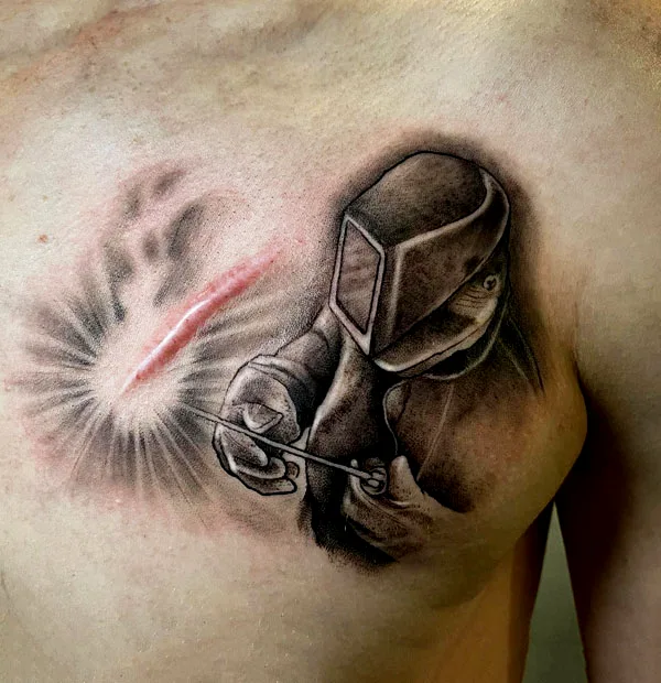 Welding Tattoo Scar
