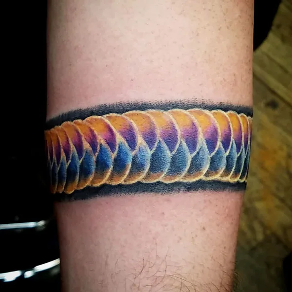 Welding bead tattoo