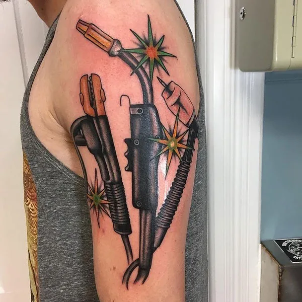 Welding stinger tattoo