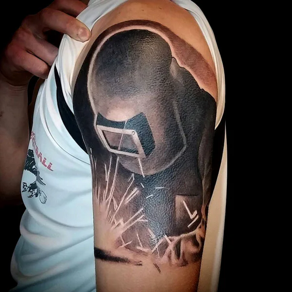 Welding tattoo 100