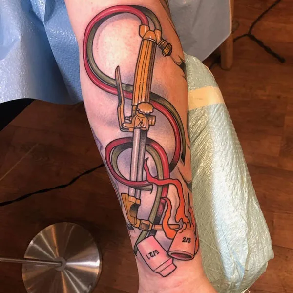 Welding tattoo 12