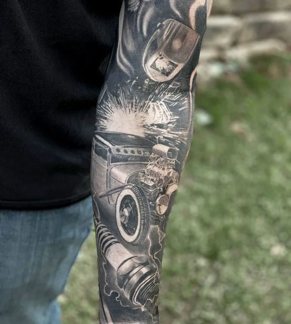 Welding tattoo 14