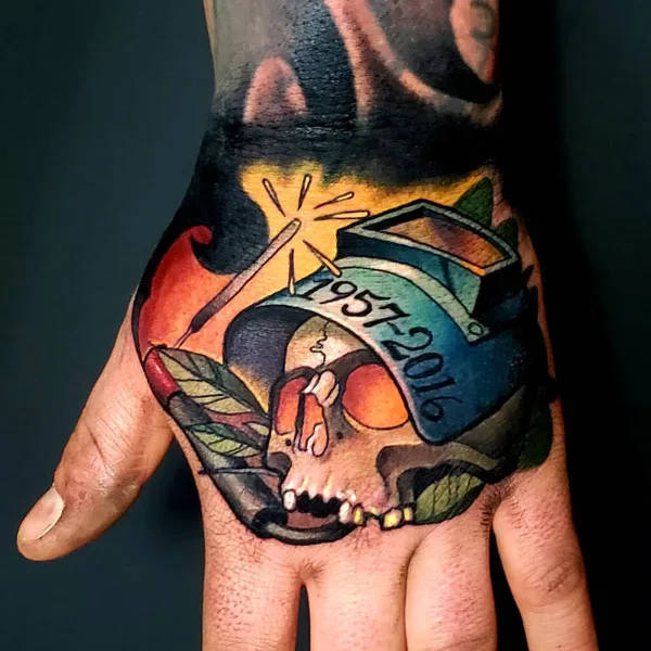 Welding tattoo 2