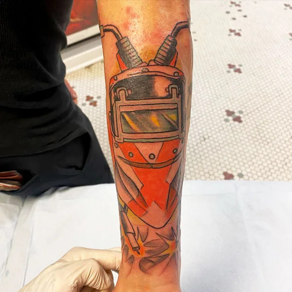 Welding tattoo 26