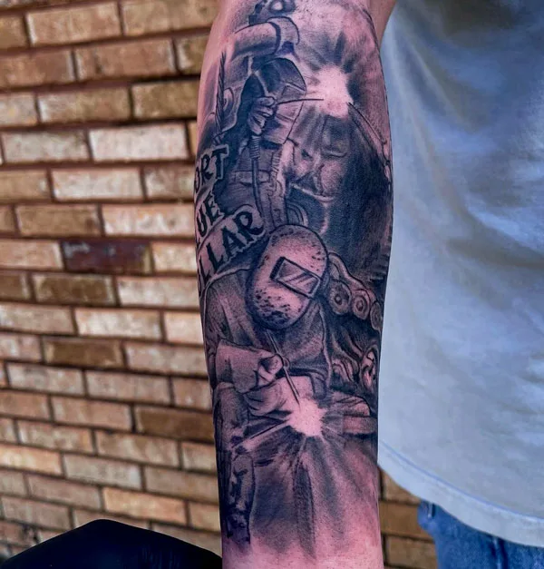 Welding tattoo 28