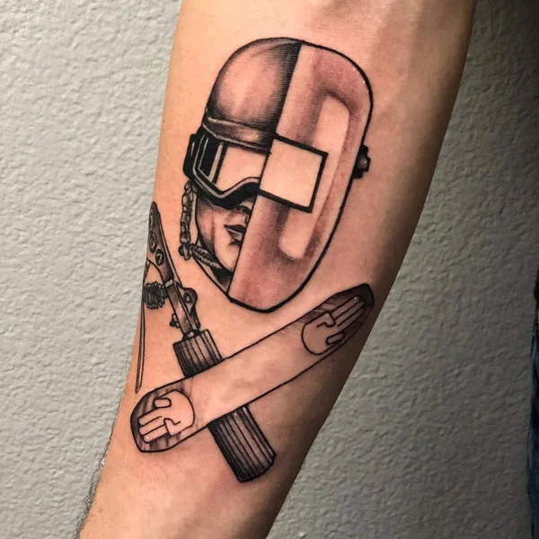 Welding tattoo 3