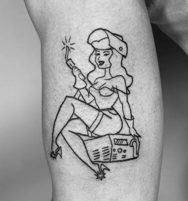 Welding tattoo 30