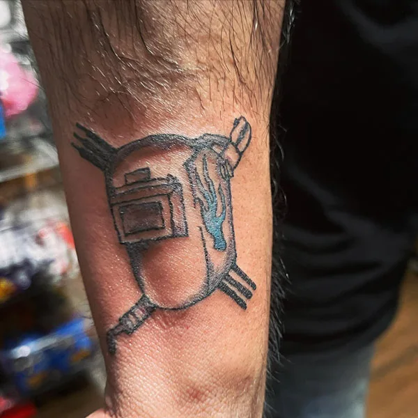 Welding tattoo 31