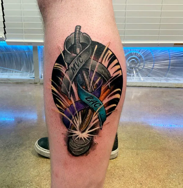 Welding tattoo 32