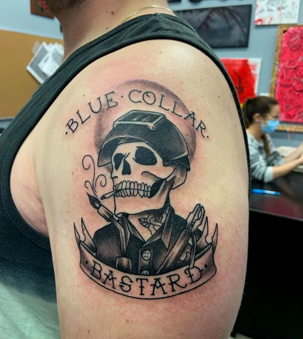 Welding tattoo 35