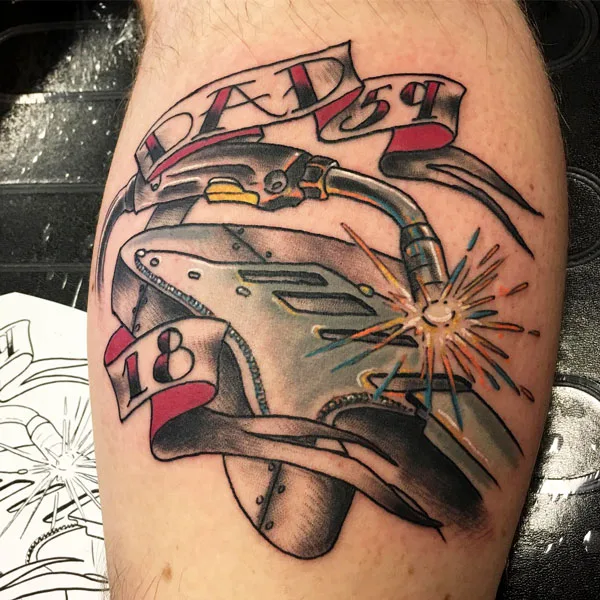 Welding tattoo 4