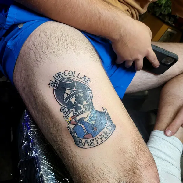 Welding tattoo 42
